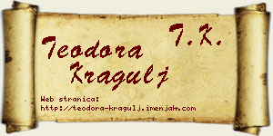 Teodora Kragulj vizit kartica